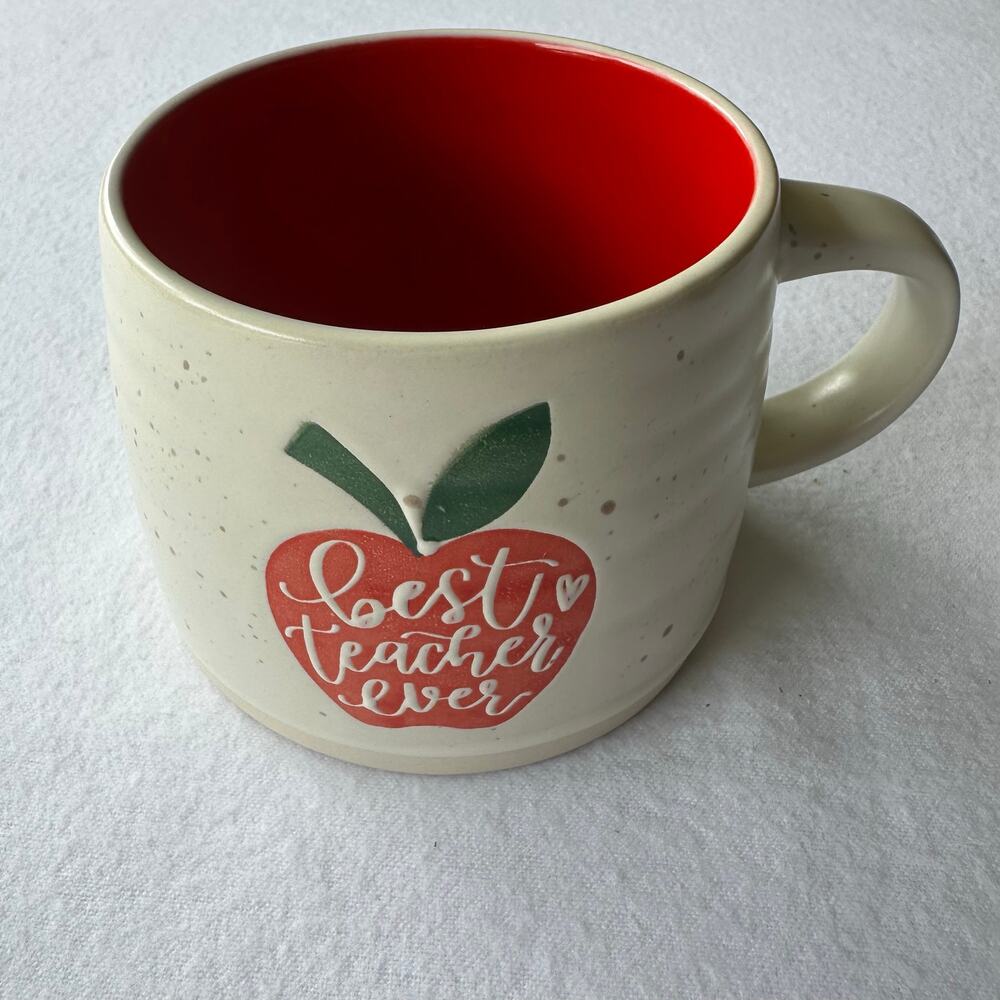 Kirkland's Home "Best Teacher Ever" Apple Coffee Mug